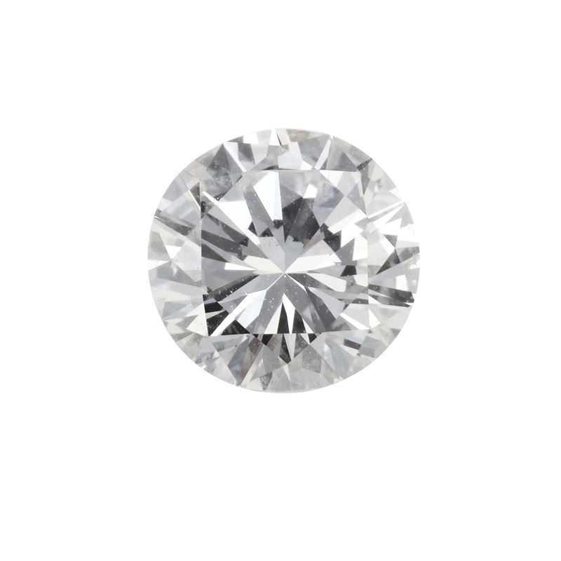 Brilliant-cut diamond weighing 1.24 carats, color G, clarity VS, fluorescence none  - Auction Fine Jewellery - Cambi Casa d'Aste