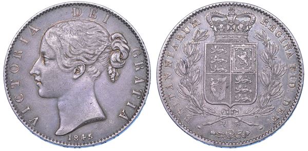 REGNO UNITO. VICTORIA, 1837-1901. Crown 1845.