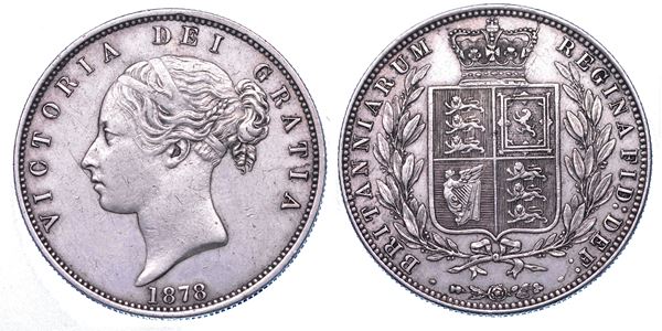 REGNO UNITO. VICTORIA, 1837-1901. Half Crown 1878.