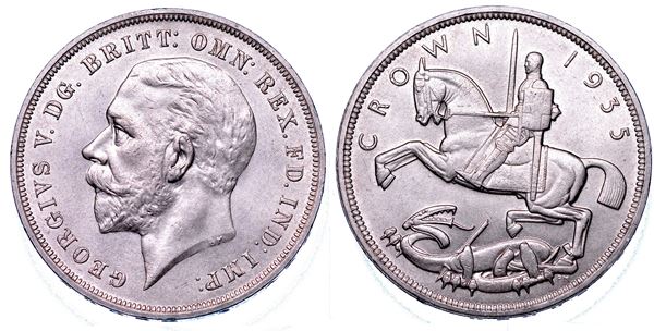 REGNO UNITO. GEORGE V, 1910-1936. Crown 1935.
