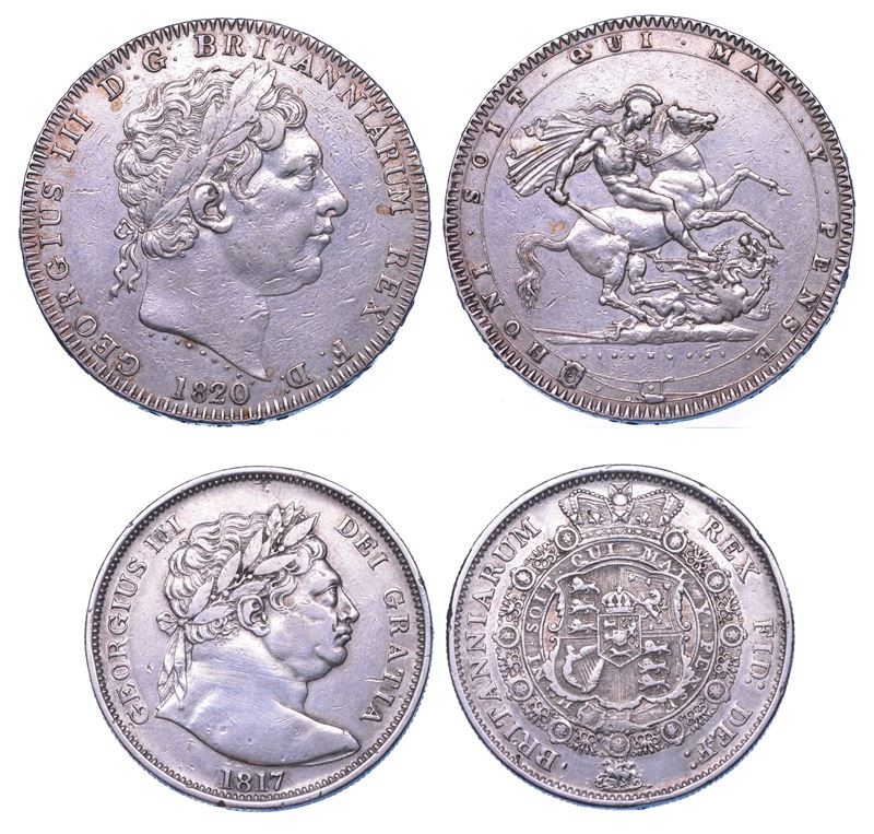 REGNO UNITO. GEORGE III, 1760-1820. Lotto di due monete.  - Auction Numismatics - Cambi Casa d'Aste