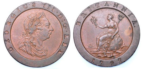 REGNO UNITO. GEORGE III, 1760-1820. 2 Pence 1797.