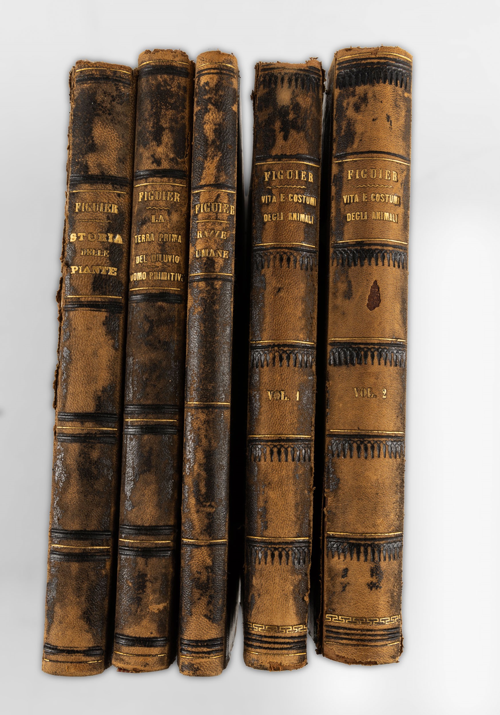 Figueir Louis, Vita e costumi degli animali, voll. 1 e 2; Storia delle piante; Razze umane; La te...