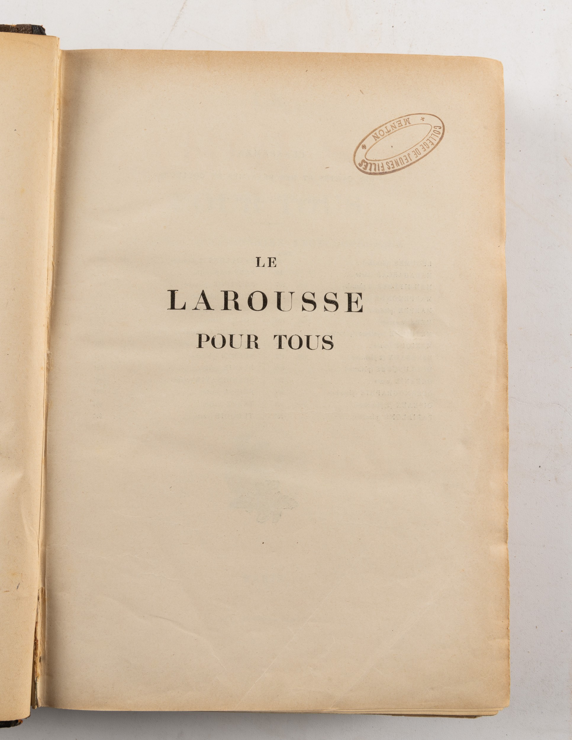 Augé, Claude (1854-1924), A cura di Le Larousse pour tous. Nouveau dictionnaire encyclopédique