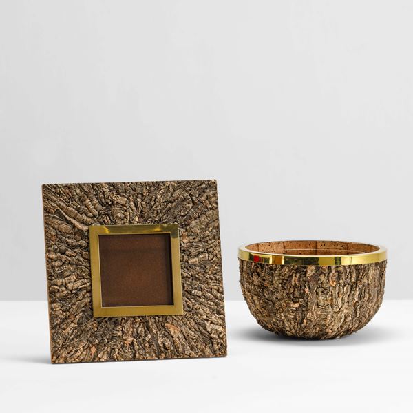 Gabriella Crespi - Portafoto e centrotavola della serie Sughero