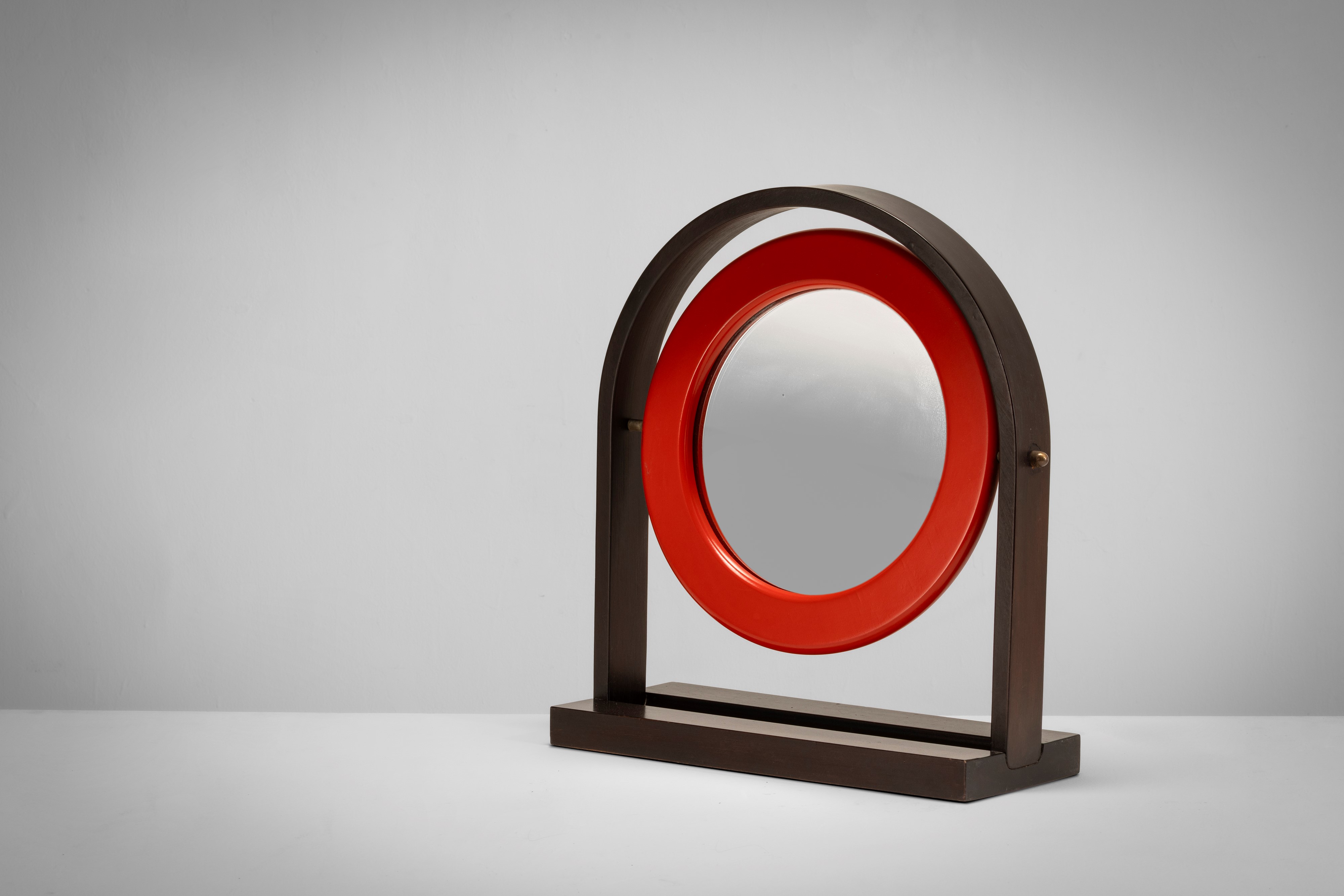 Ettore Sottsass - Specchio da Tavolo Sandretta Mod. Sp63