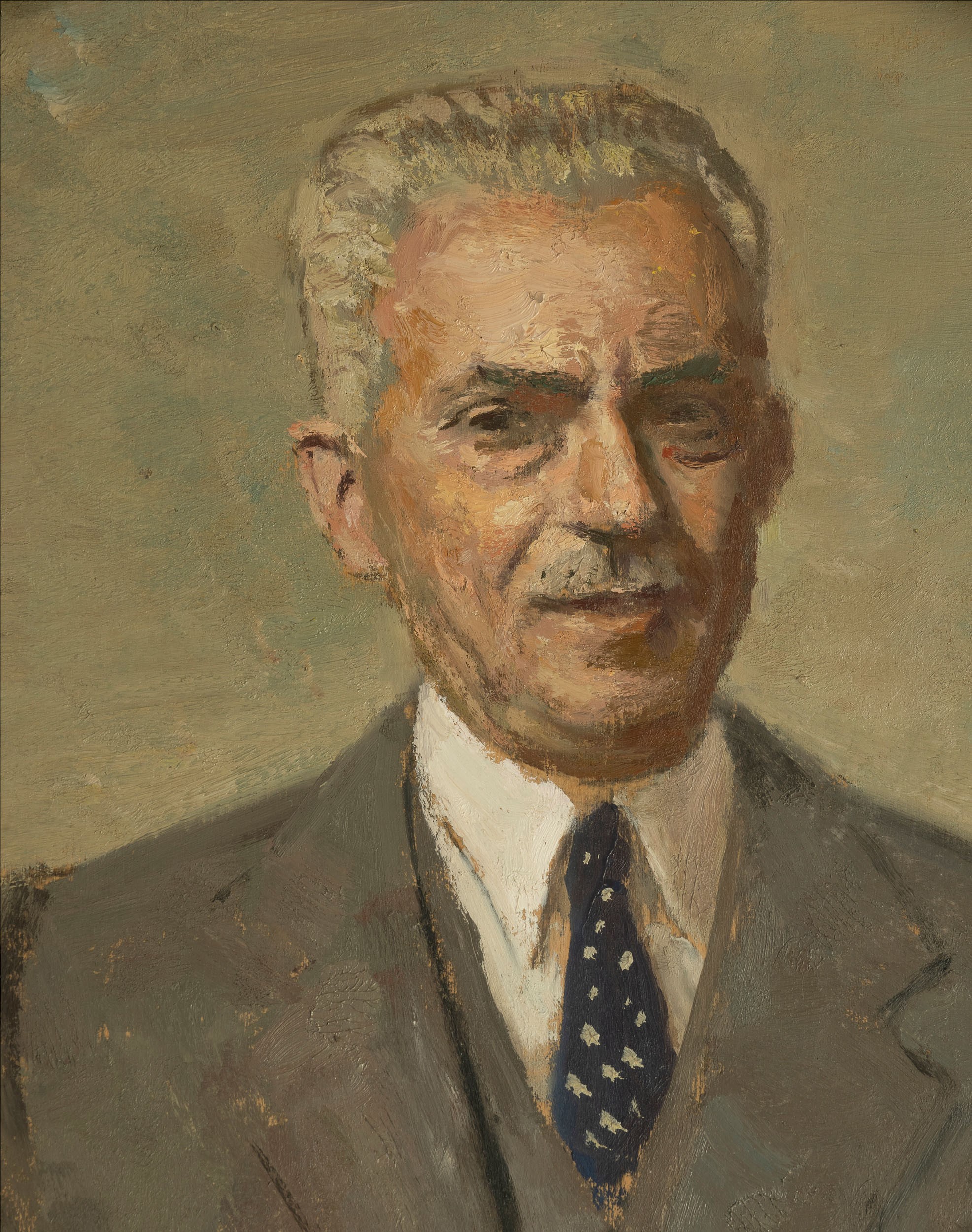 Alberto Salietti - Giacinto Motta nel suo studio, olio su tavoletta