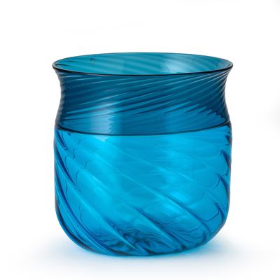 Owe Thorssen e Brigitta Karlsson, Vaso “Opulus” Venini, vetro soffiato a incalmo con costolature ...