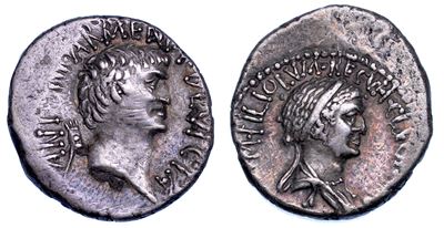 M. ANTONIO, Denario, 34 a.C., Zecca incerta Orientale