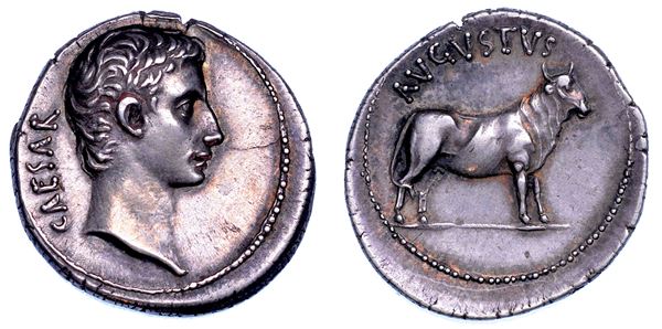 OTTAVIANO AUGUSTO, 27 a.C. - 14 d.C. Denario, 21-20 a.C.