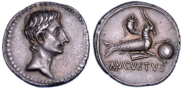 OTTAVIANO AUGUSTO, 27 a.C. - 14 d.C. Denario, 18-17 a.C.