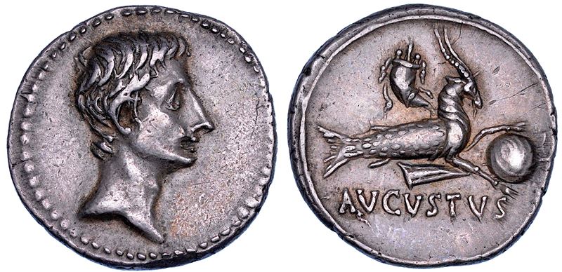 OTTAVIANO AUGUSTO, 27 a.C. - 14 d.C. Denario, 18-17 a.C.  - Auction Numismatics - Cambi Casa d'Aste