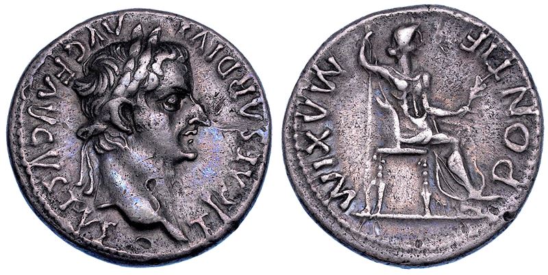 TIBERIO, 14-37. Denario, Lugdunum, 14-37.  - Asta Numismatica - Cambi Casa d'Aste