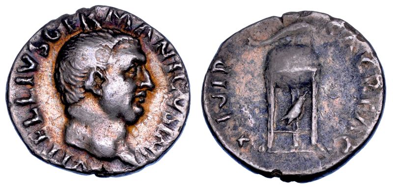 VITELLIO, aprile-dicembre 69. Denario.  - Auction Numismatics - Cambi Casa d'Aste