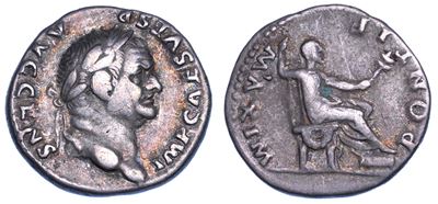 Vespasiano, Denario, 69-79 d.C. - R app. 73