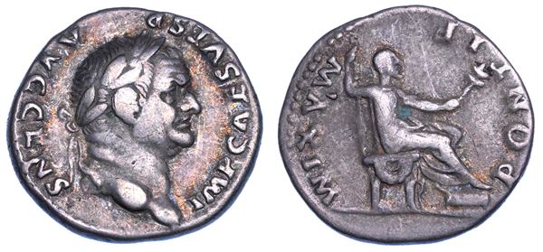 VESPASIANO, 69-79. Denario, 73.