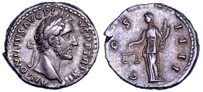 Antonino Pio, Denario, 138-161 d.C., 148-149 d.C.