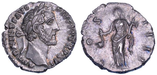 ANTONINO PIO, 138-161. Denario, 152-153.