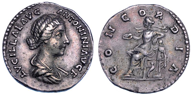 LUCILLA (Moglie di Lucio Vero), 164-182. Denario. Roma.  - Asta Numismatica - Cambi Casa d'Aste