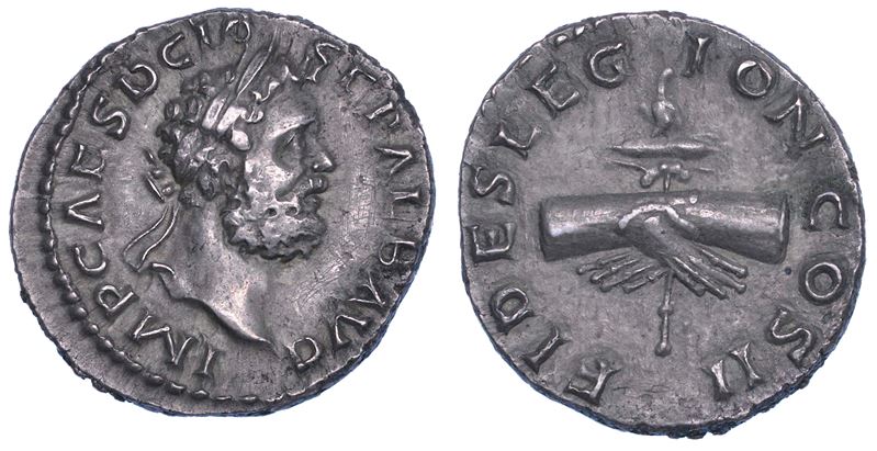 CLODIO ALBINO, 195-197. Denario.  - Auction Numismatics - Cambi Casa d'Aste