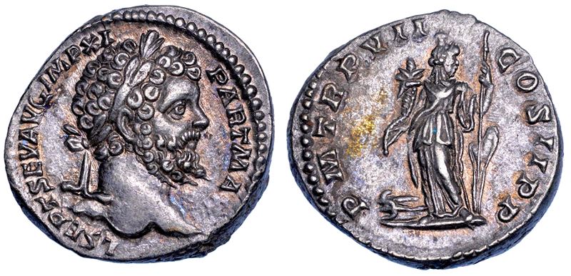 SETTIMIO SEVERO, 193-211. Denario, 198. Roma.  - Auction Numismatics - Cambi Casa d'Aste