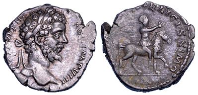 Settimio Severo, Denario, Roma, 196-197 d.C.