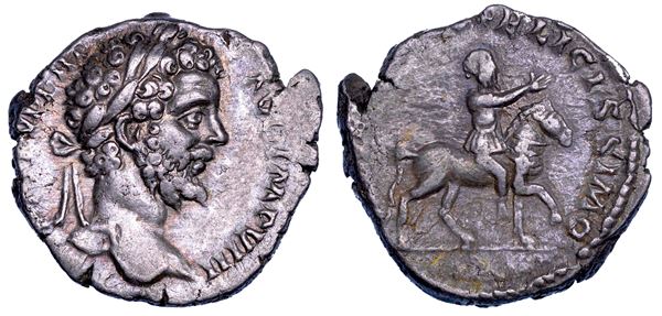 SETTIMIO SEVERO, 193-211. Denario, 196-197. Roma.