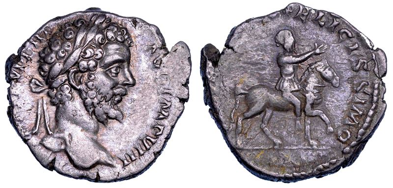 SETTIMIO SEVERO, 193-211. Denario, 196-197. Roma.  - Auction Numismatics - Cambi Casa d'Aste