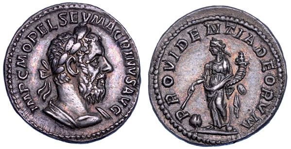 MACRINO, 217-218. Denario. Roma.