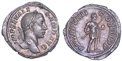 ALESSANDRO SEVERO, Denario, Roma, 222-235 d.C. argento, 3,04 g, diametro 19,67 mm