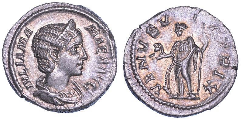 GIULIA MAMEA (Madre di Alessandro Severo), + 235. Denario. Roma.  - Auction Numismatics - Cambi Casa d'Aste