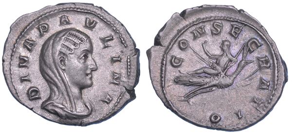 CECILIA PAOLINA (moglie di Massimino I), +235. Denario, 236. Roma.