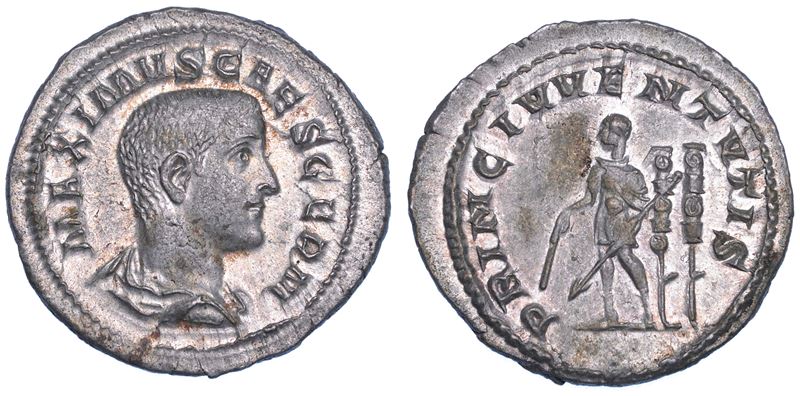 MASSIMO (Cesare), + 238. Denario. Roma.  - Auction Numismatics - Cambi Casa d'Aste