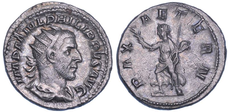FILIPPO I, 244-249. Antoniniano, 244. Roma.  - Auction Numismatics - Cambi Casa d'Aste