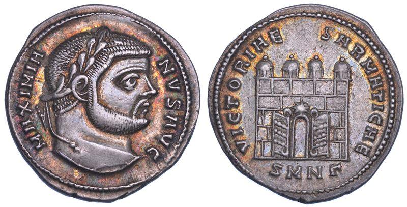 MASSIMIANO ERCULEO, 286-305. Argenteus, 295-296. Nicomedia.  - Asta Numismatica - Cambi Casa d'Aste