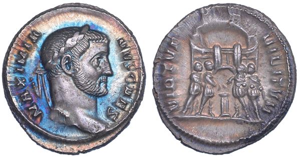 GALERIO MASSIMIANO (Cesare), 293-305. Argenteus, 294. Roma.