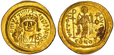 Giustino II, Solido d'oro, Costantinopoli, 565-578