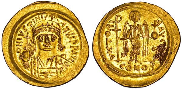 GIUSTINO II, 565-578. Solido. Costantinopoli.