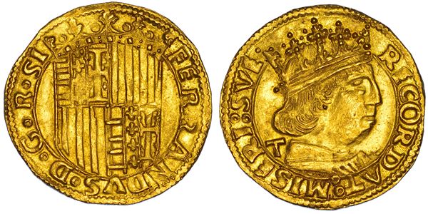 NAPOLI. FERDINANDO I D'ARAGONA, 1458-1494. Ducato. Emissioni dal 1458 al 1462.