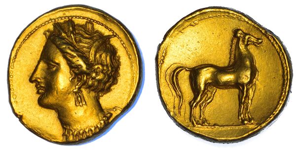 ZEUGITANIA. CARTAGINE. Statere o Schekel, circa 290-270 a.C.