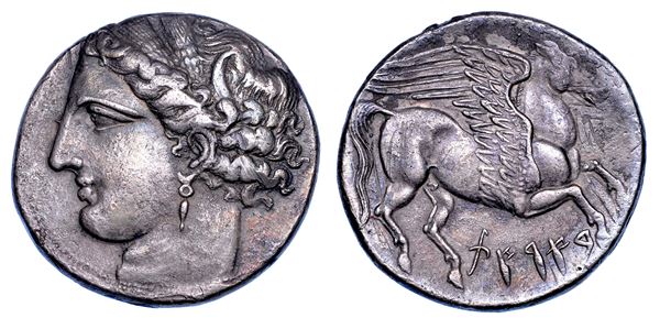 ZEUGITANIA. CARTAGINE. Decadracma, circa 260 a.C.