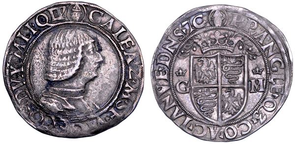 MILANO. GALEAZZO MARIA SFORZA, 1466-1476. Mezzo Testone.