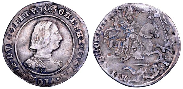 MILANO. GALEAZZO MARIA SFORZA, 1466-1476. Grosso da 8 Soldi.