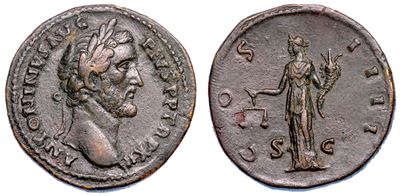 Antonino Pio, Sesterzio, 138-161 d.C., Anni 148-149