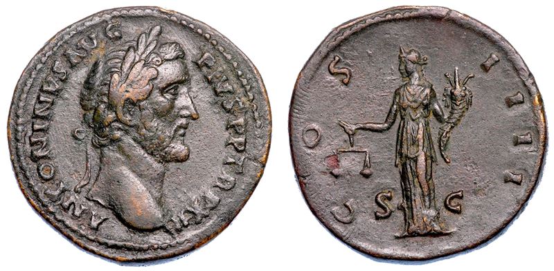 ANTONINO PIO, 138-161. Sesterzio, anni 148-149.  - Auction Numismatics - Cambi Casa d'Aste