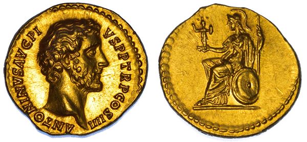 ANTONINO PIO, 138-161. Aureo, anno 147.