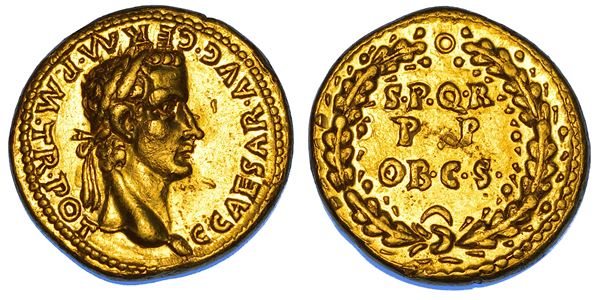 GAIO (Caligola), 37-41. Aureo, circa anni 37-38. Lugdunum.