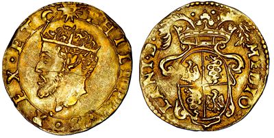 Filippo II d'Asburgo, Scudo d'oro del sole, 1554-1598
