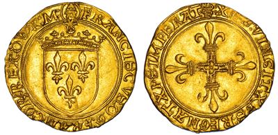 Francesco I d'Angoulême, Scudo d’oro del sole, 1515-1521