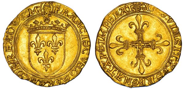 MILANO. FRANCESCO I D'ANGOULEME, 1515-1521. Scudo d’oro del sole.